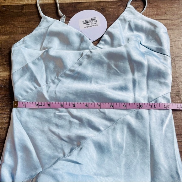 Princess Polly Recycled Fibers Maliha Mini Dress Blue Size 4 NWT NEW! - Picture 10 of 12